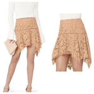 Veronica Beard Handkerchief lace mini Skirt, Size 0